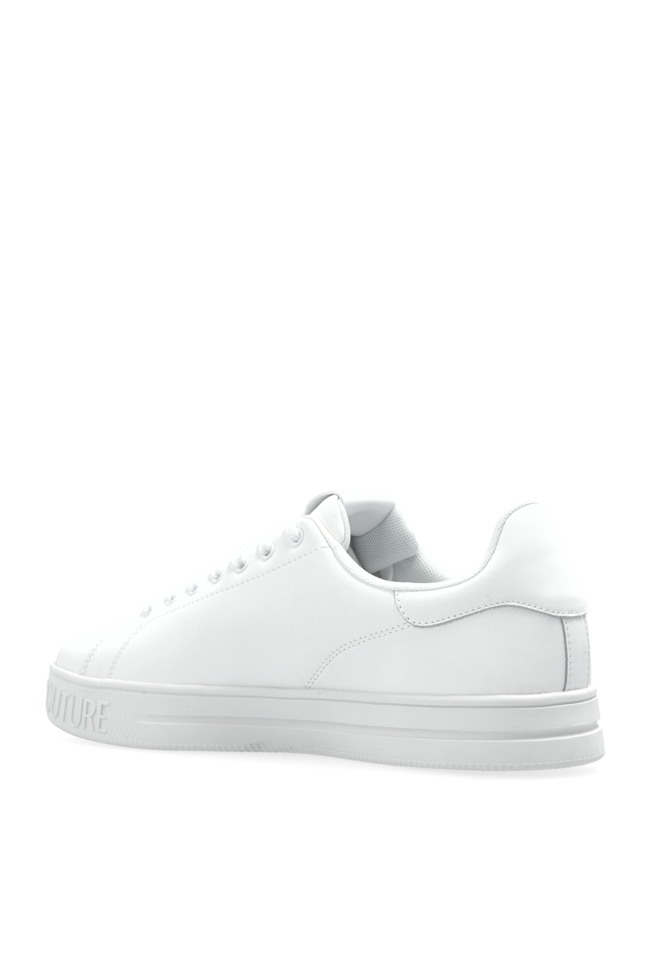 White Sneakers with printed logo Versace Jeans Couture